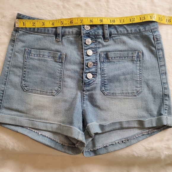 Button Fly Stretch Shorts* - Picture 13 of 13